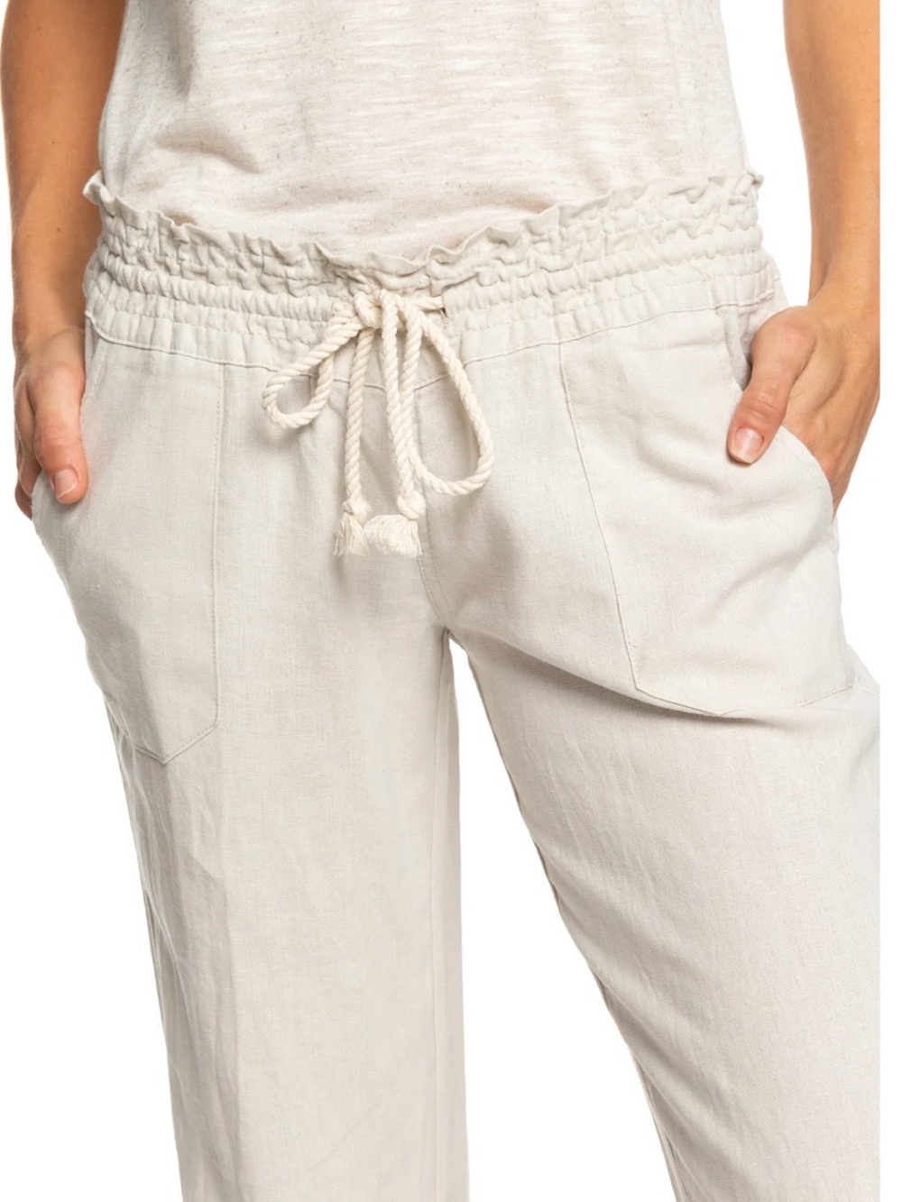 Roxy Oceanside Beach Pant Straight-Leg Drawstring